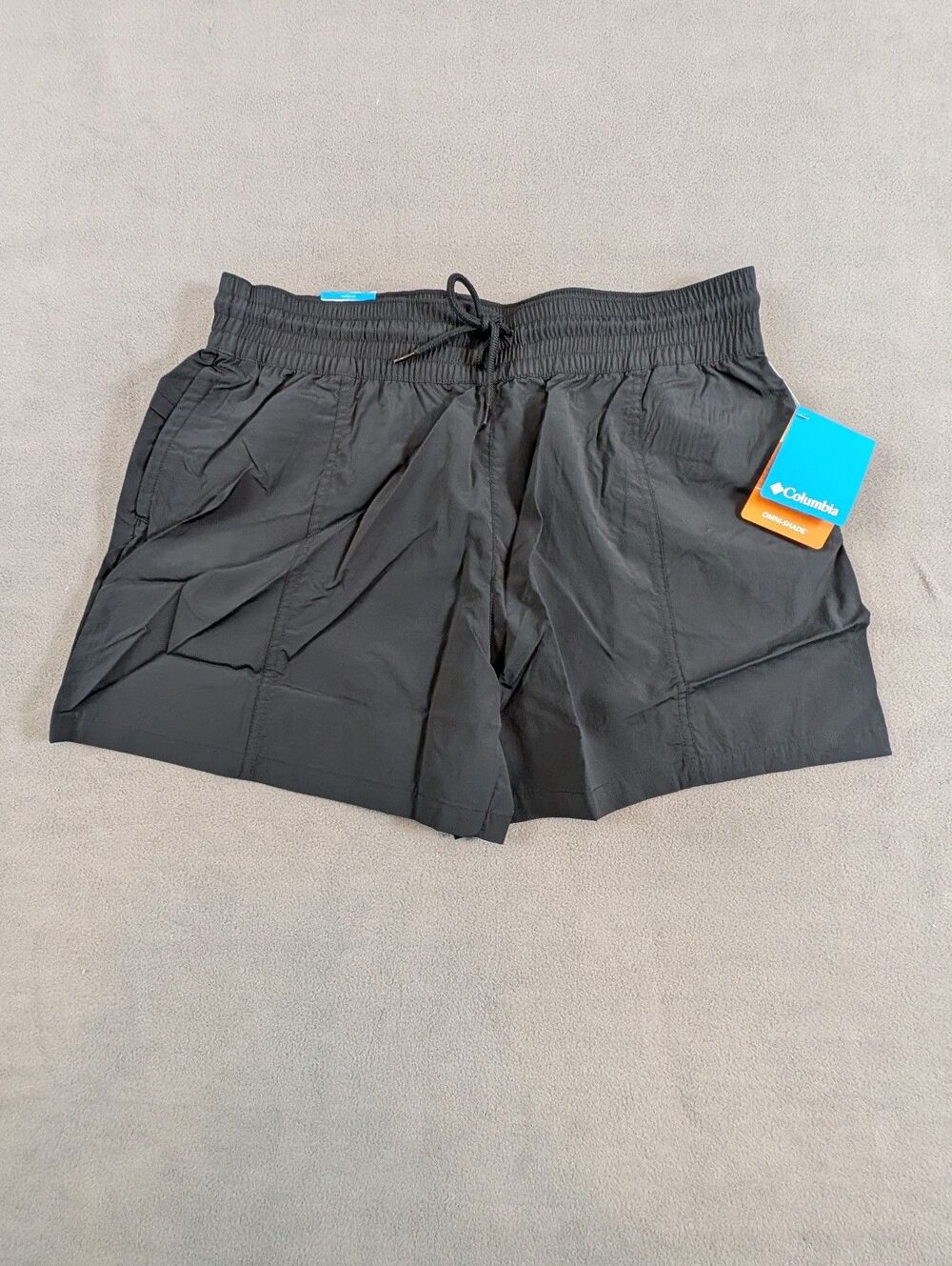 Women’s Columbia Boundless Trek Active Shorts Black Size Large L New 5" Inseam